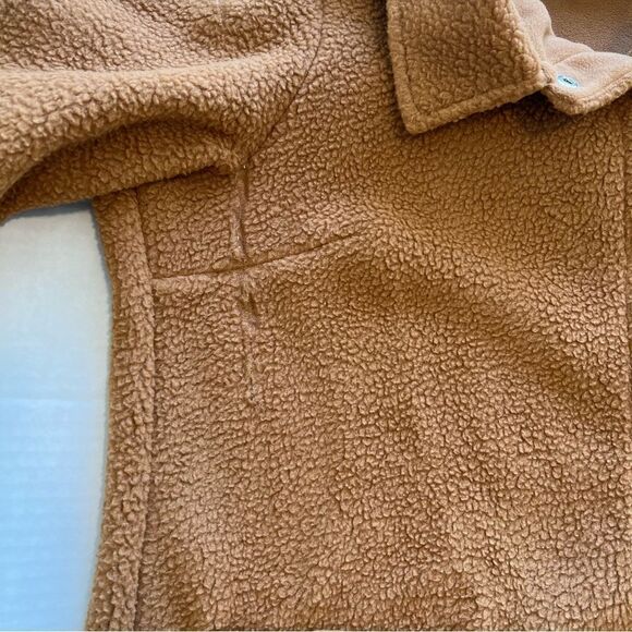 Denim & Co Regular Sherpa Bonded Fleece Snap Jacket | Size L - Picture 9 of 12